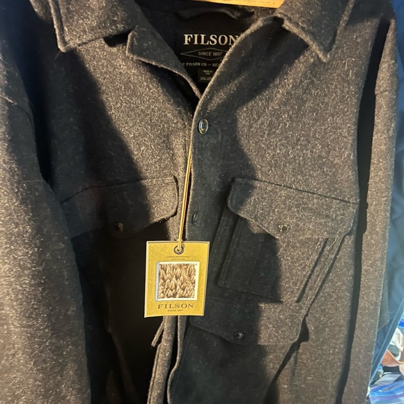 Filson Men's Charcoal Wool Jacket - Picture 2 of 8
